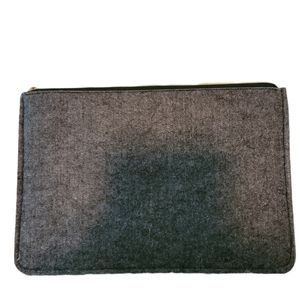 Dark Gray Felt Clutch